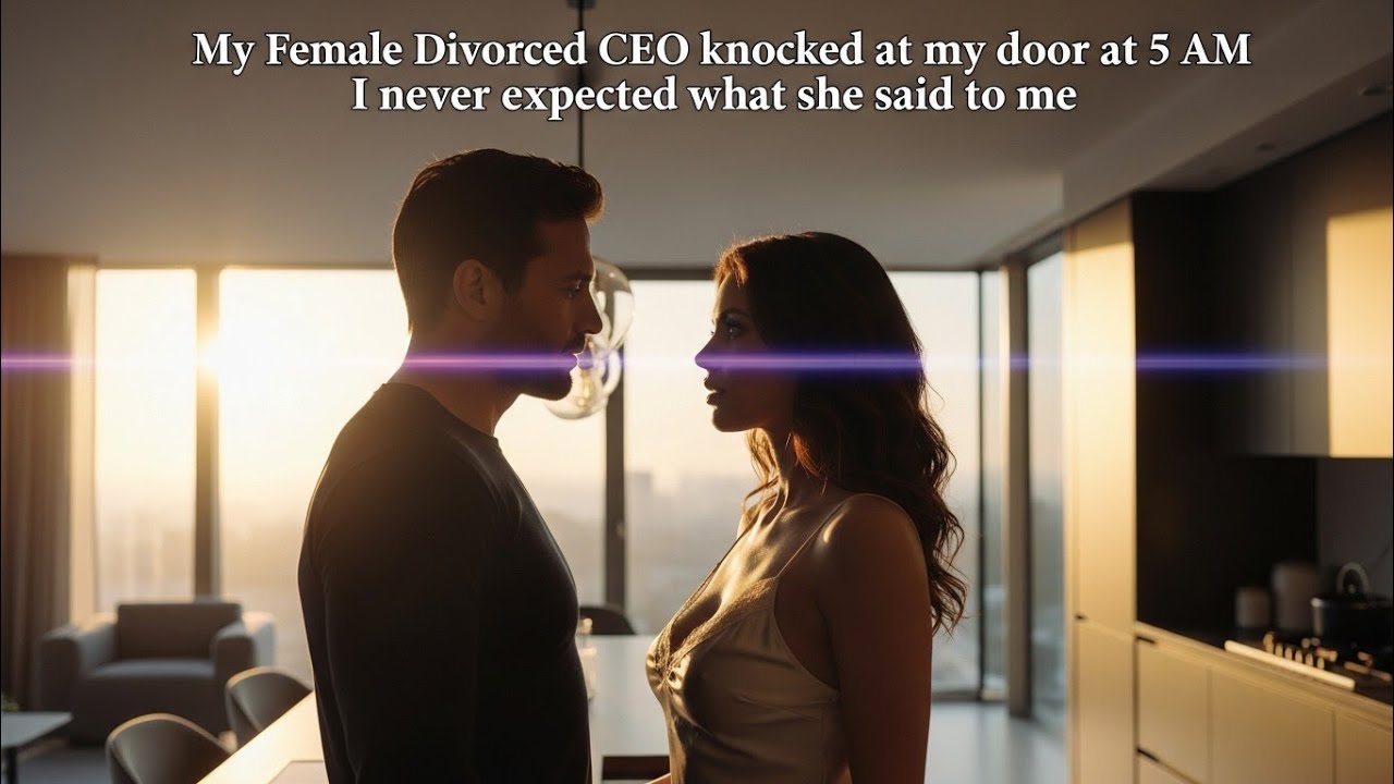 My Female Divorced CEO knocked At My Door At 5am - I Never Expected What She Said.
