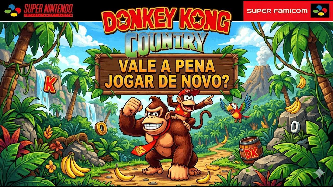 [LIVE ] - VALE A PENA JOGAR DE NOVO - DONKEY KONG SUPER NINTENDO
