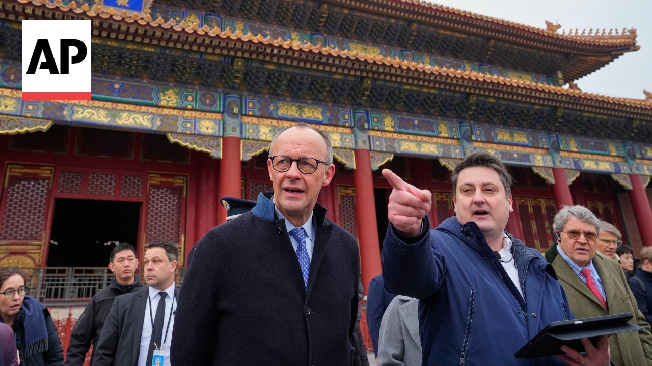 German Chancellor Friedrich Merz visits the Forbidden City in China