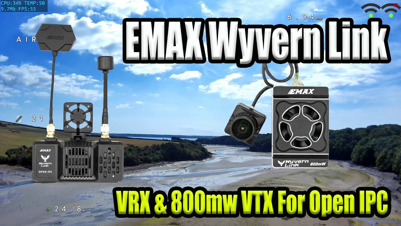 Emax Wyvern Link VRX & 800mw VTX For OpenIPC Opensource FPV