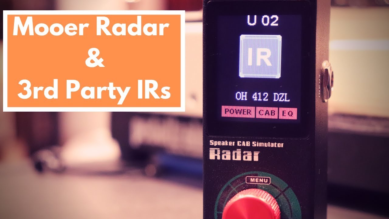 Mooer Radar - How to import 3rd Party IRs (Impulse Responses)