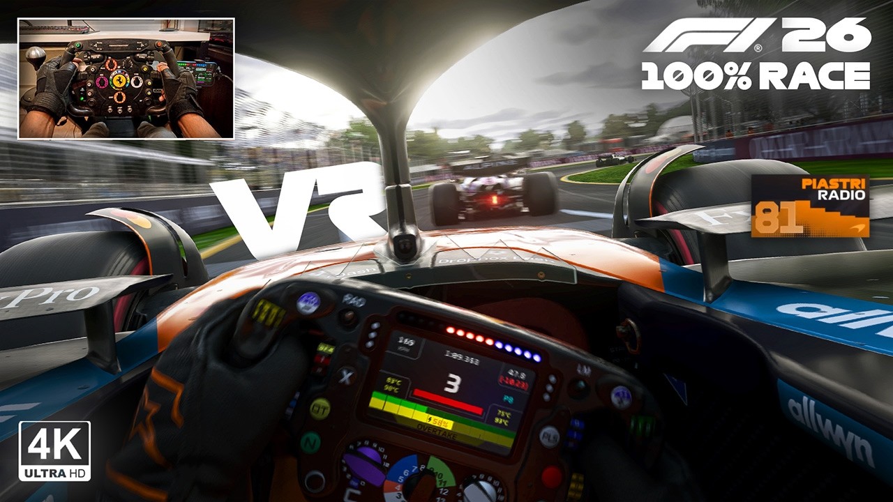Oscar Piastri's Mclaren MCL40 | Ultra Realistic F1 2026 | Australian GP 100% Race Gameplay