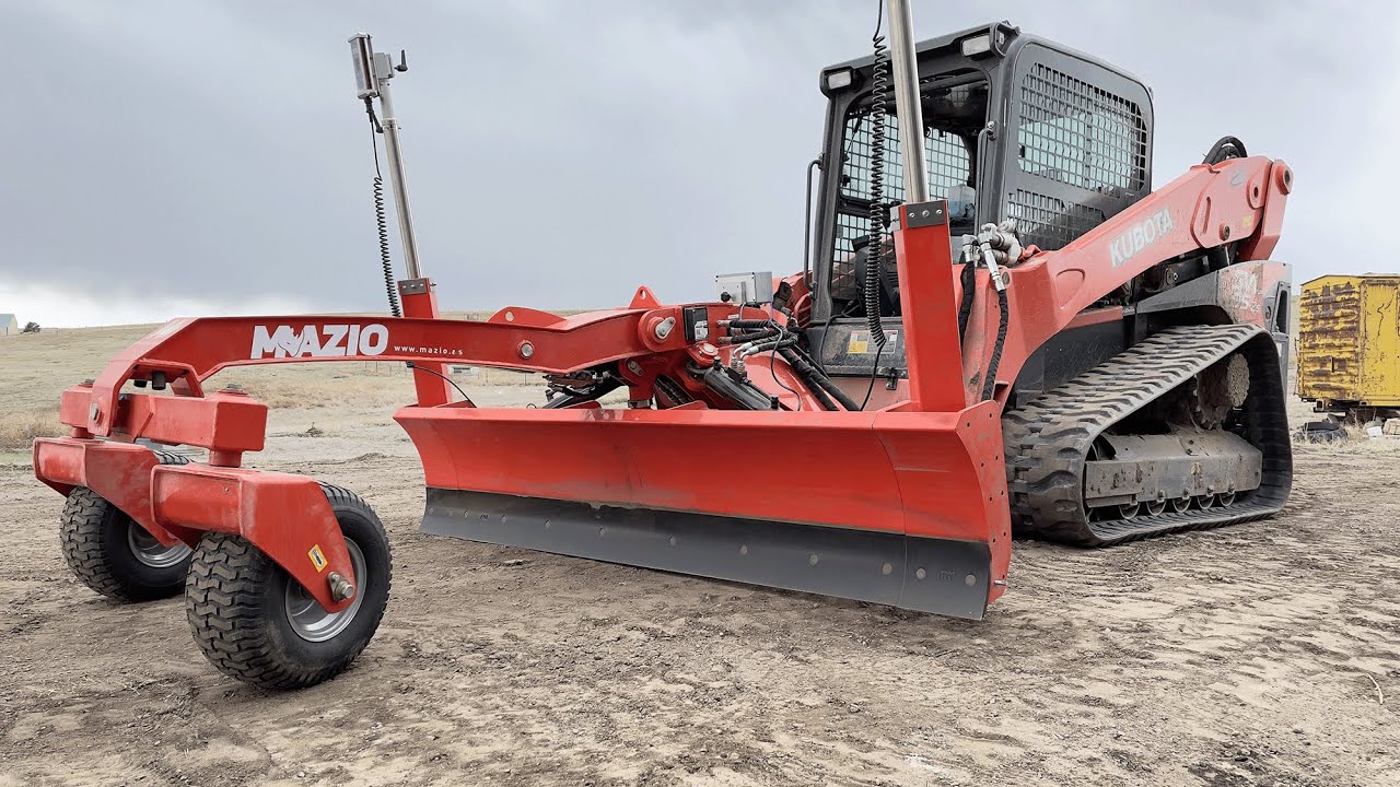 Mazio Attachments | Skid Steer Grader Dozer Laser Leveling | Niveladora Dozer Minicargador
