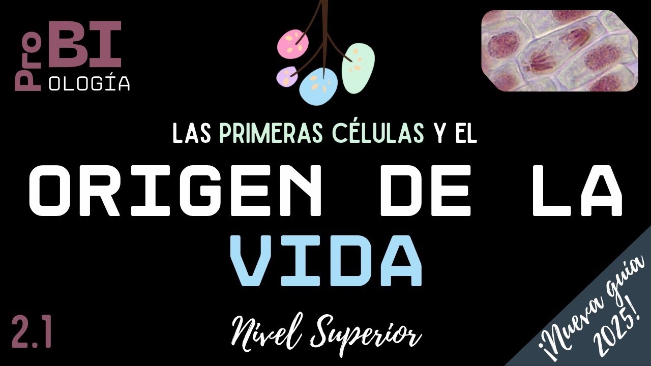 2.1. ORÍGENES DE LAS CÉLULAS (NS) Bachillerato Internacional Tema A2.1