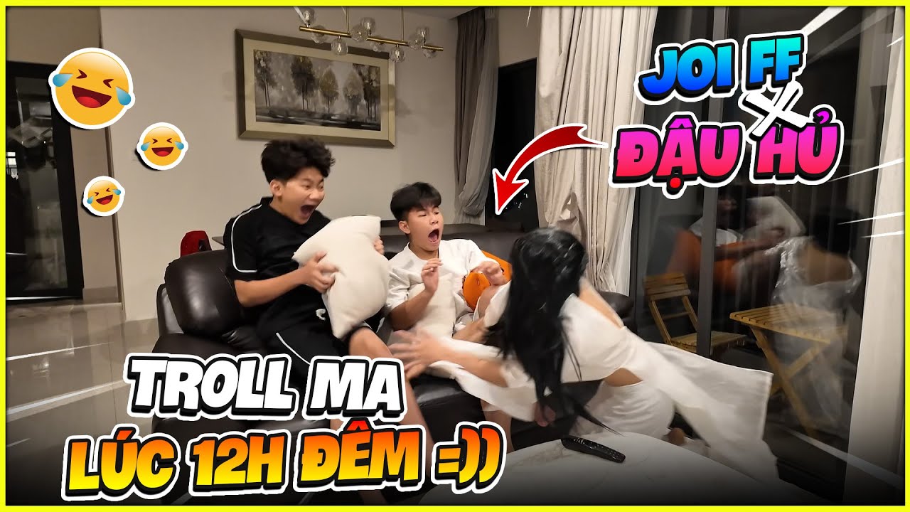 Bé Mon Dọa Ma Joi Ép Ép x Đậu Hủ Phát Khóc
