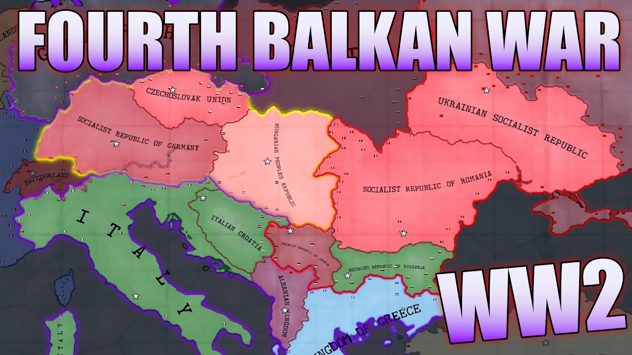 Fourth Balkan War - Hoi4 WW2 Timelapse #2