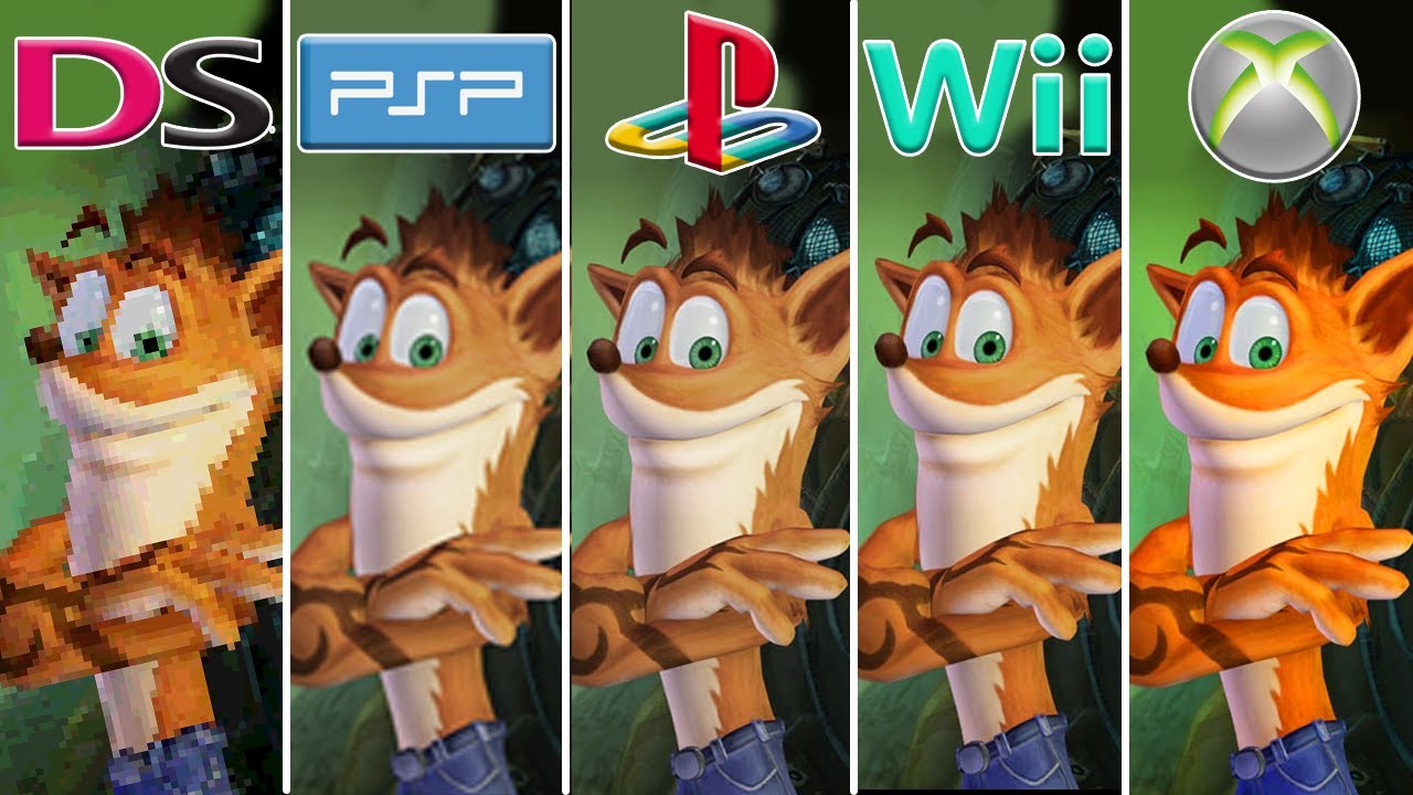 Crash Mind over Mutant (2008) NDS vs PSP vs PS2 vs Wii vs Xbox 360 (Which One is Better?)