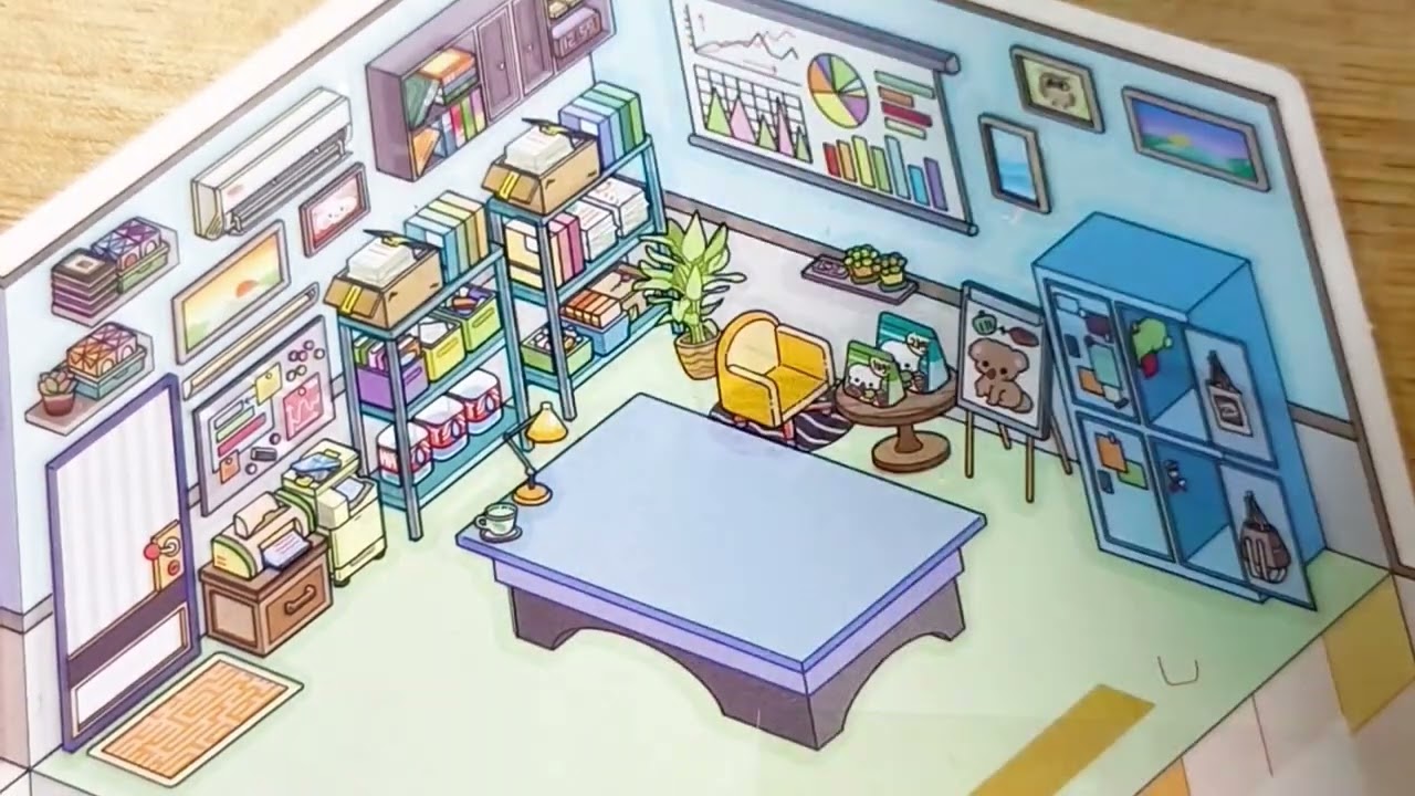 [ASMR] Office Routine 3D Sticker #3dsticker #palmcorner 