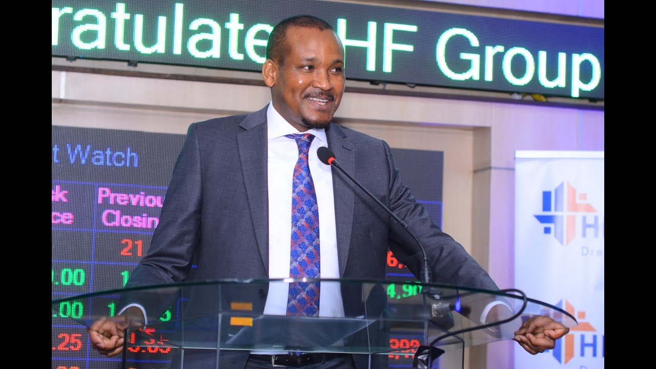 HF Group CEO Robert Kibaara's speech during the HFC Bell Ringing at NSE