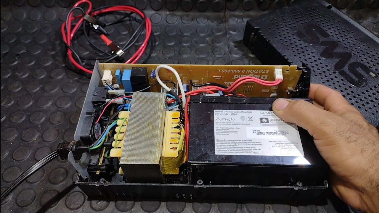 COMO FAZER CARREGADOR DE BATERIA COM SUCATA DE NOBREAK OU ESTABILIZADOR! MONTAGEM E TESTES!!!