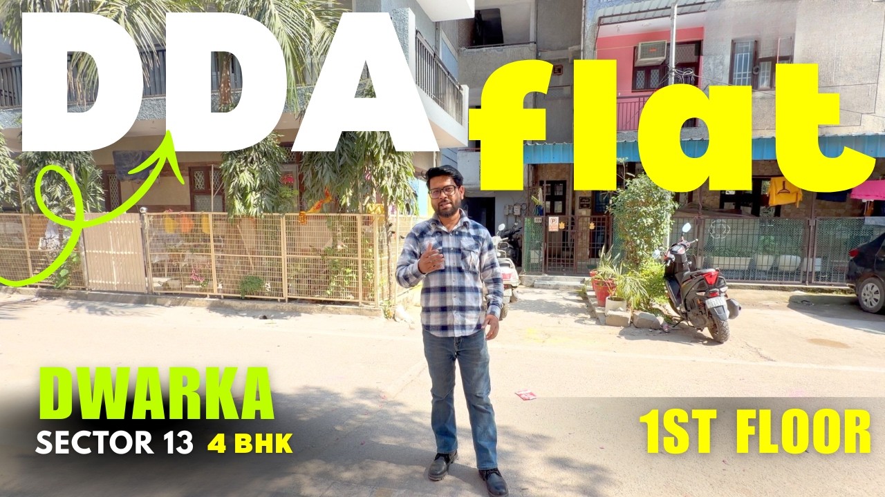 DDA Flat ✅ For Sale in Dwarka, New Delhi | Rosewood Apartments | 4BHK | 3 Side Open #housetour