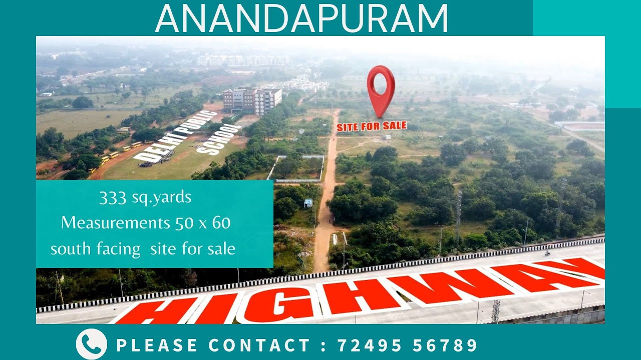 ANANDAPURAM FLOWER MARKET  NEAR 6 LINE HIGHWAY BESIDE DELHI PUBLIC SCHOOL | 333 SQ.YDS LAND FOR SALE