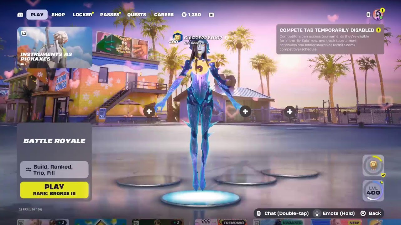 Chilling and playing Fortnite 🎮🦈