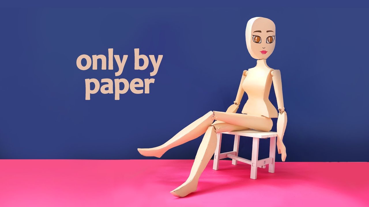 How to make a 3D paper doll?||paper play||paper diy