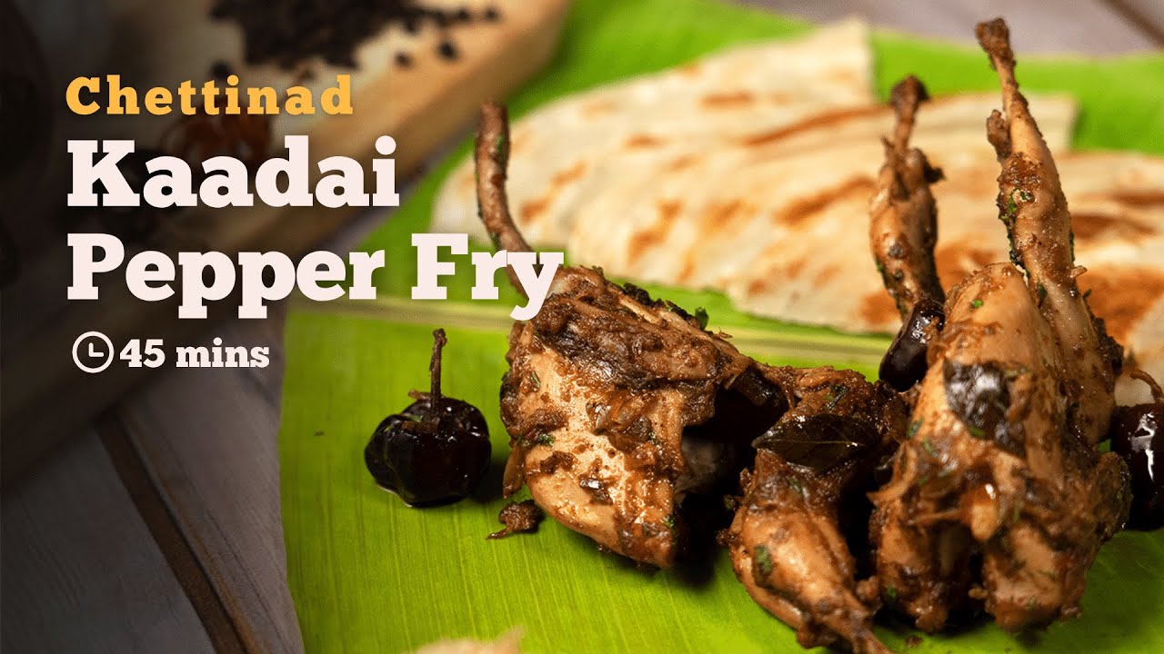 Chettinad Kaadai Pepper Fry Recipe | How to make Kaadai Pepper Fry | South Indian Recipes | Cookd