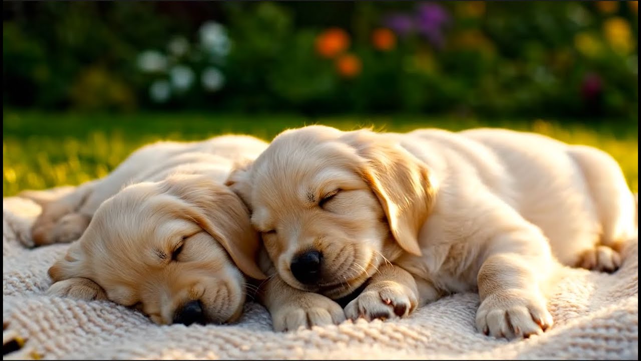 PUPPIES VIDEO TO RELAX - ONE HOUR OF PUPPIES VIDEOS WITH RELAXING MUSIC
