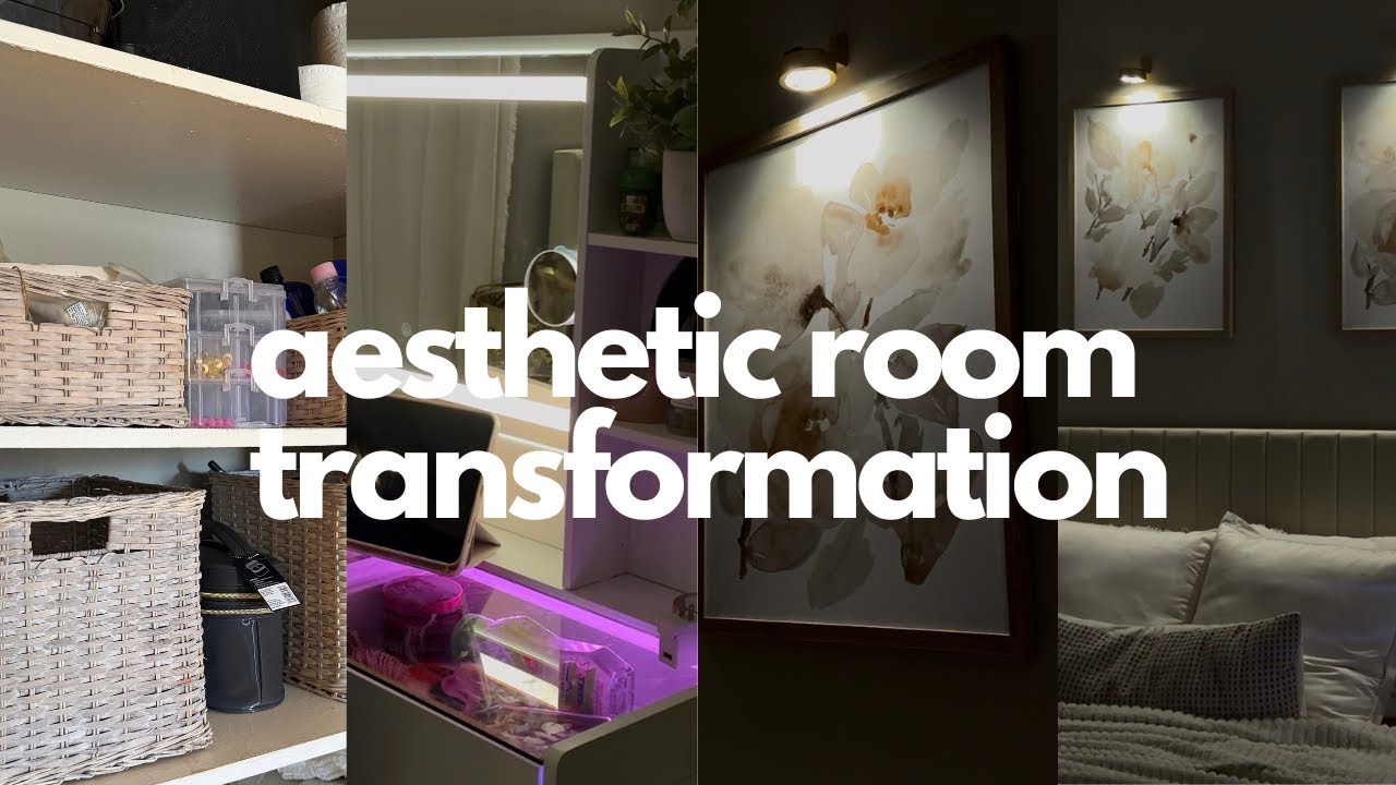 aesthetic room transformation| pinterest inspired , room tour , mood board 
