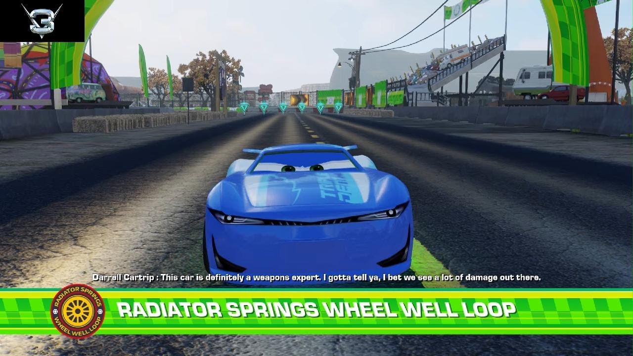 Cars 3: Driven to Win (PS5) Cam Spinner On Radiator Springs Wheel Well Loop