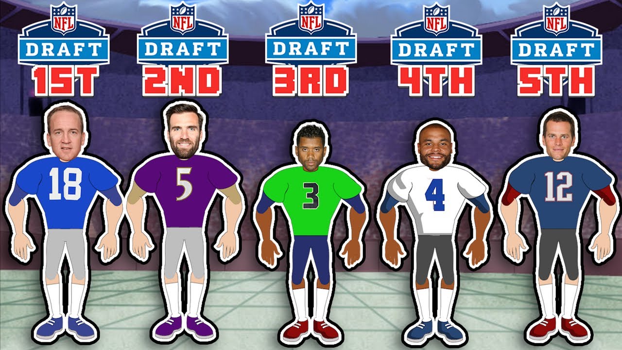 The Best Quarterback from each NFL Draft Round!