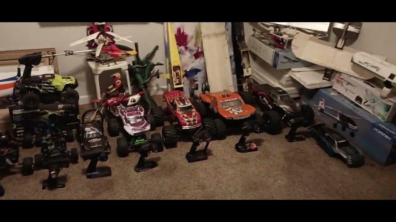 Showing off my collection of RC's, I'm truly grateful and blessed for all the awesome donations...🙏🏼