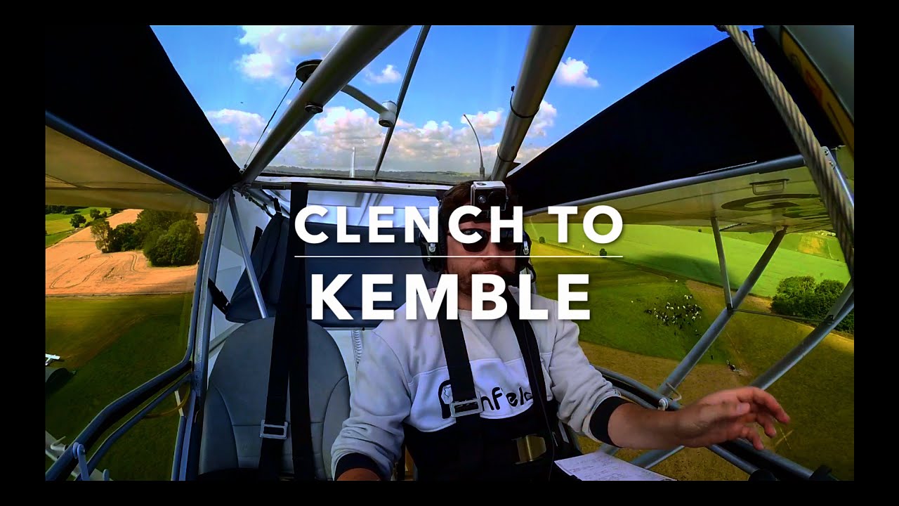 LEARNING TO FLY | Episode 24 | Solo Clench to Kemble | Microlight | Pilot VLOG | Cockpit ATC audio