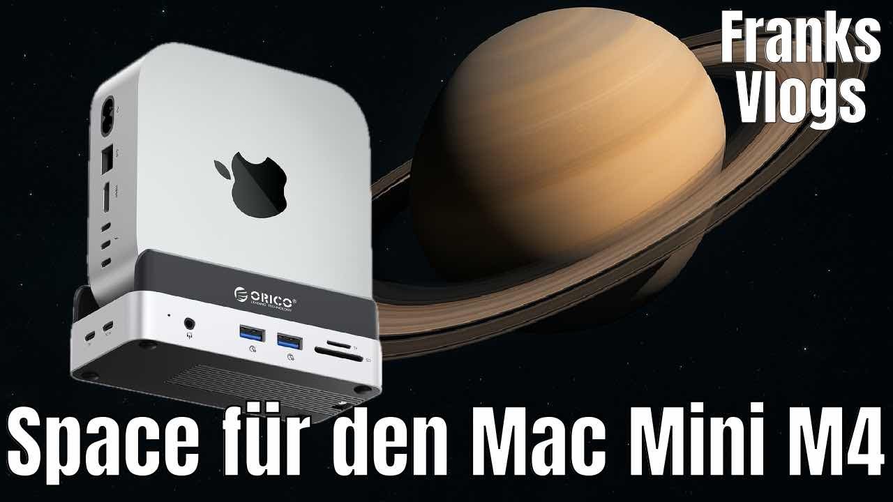 Bis zu 8TB Speicher f&uuml;r den Mac Mini M4 !  Orico MiniDock Desktop Stand VSE