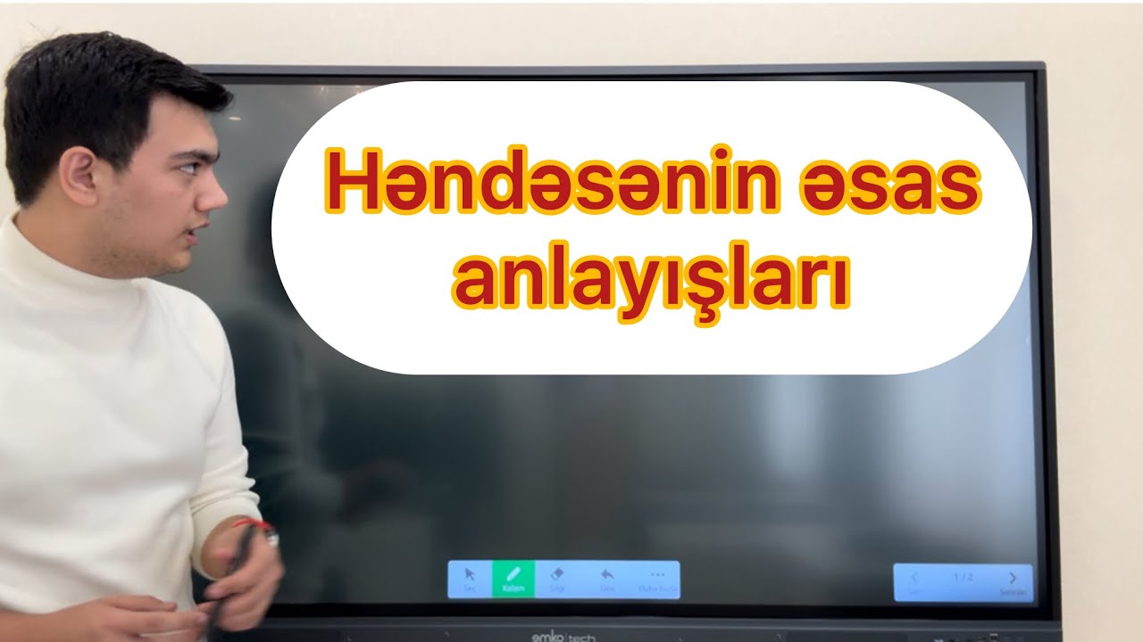 Həndəsənin əsas anlayışları | Riyaziyyat | Şəfai Axundov