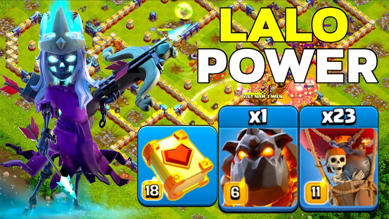 Ultimate TH16 Queen Charge Lalo Wreaking Legend League Attacks! Clash of Clans