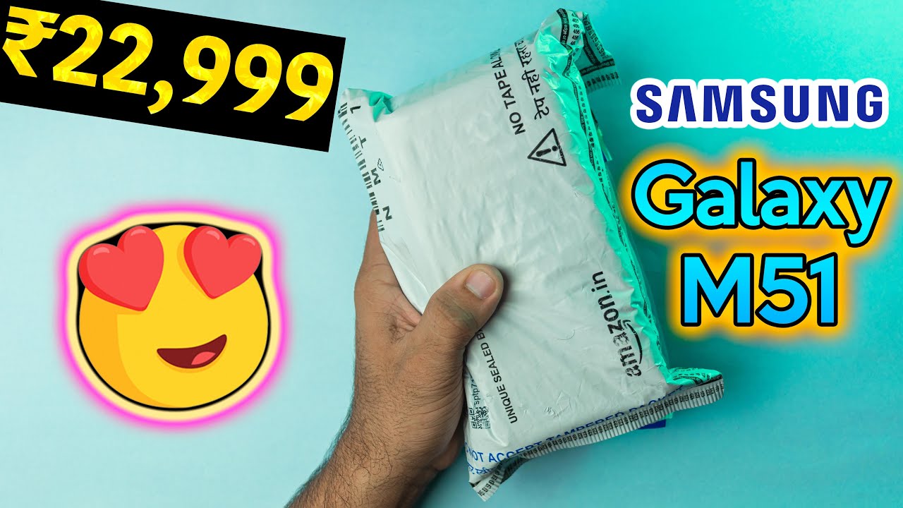 Samsung Galaxy M51 Unboxing - Amazon's First Sale Unit | SD 730G | sAmoled Display | 7000mAh Battery