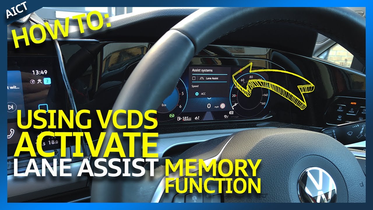 Как активировать функцию памяти полосы движения VW Lane Assist с помощью VCDS