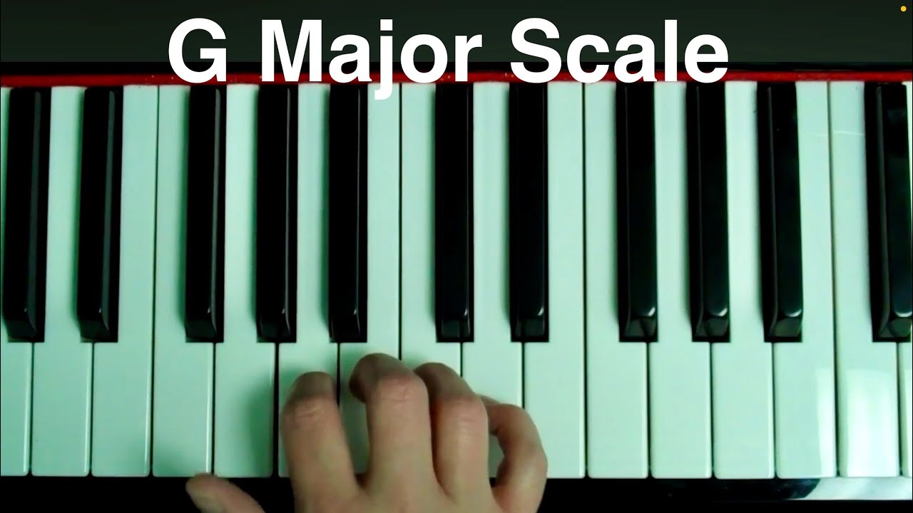 G Major Scale Piano #pianotutorialforbeginners 