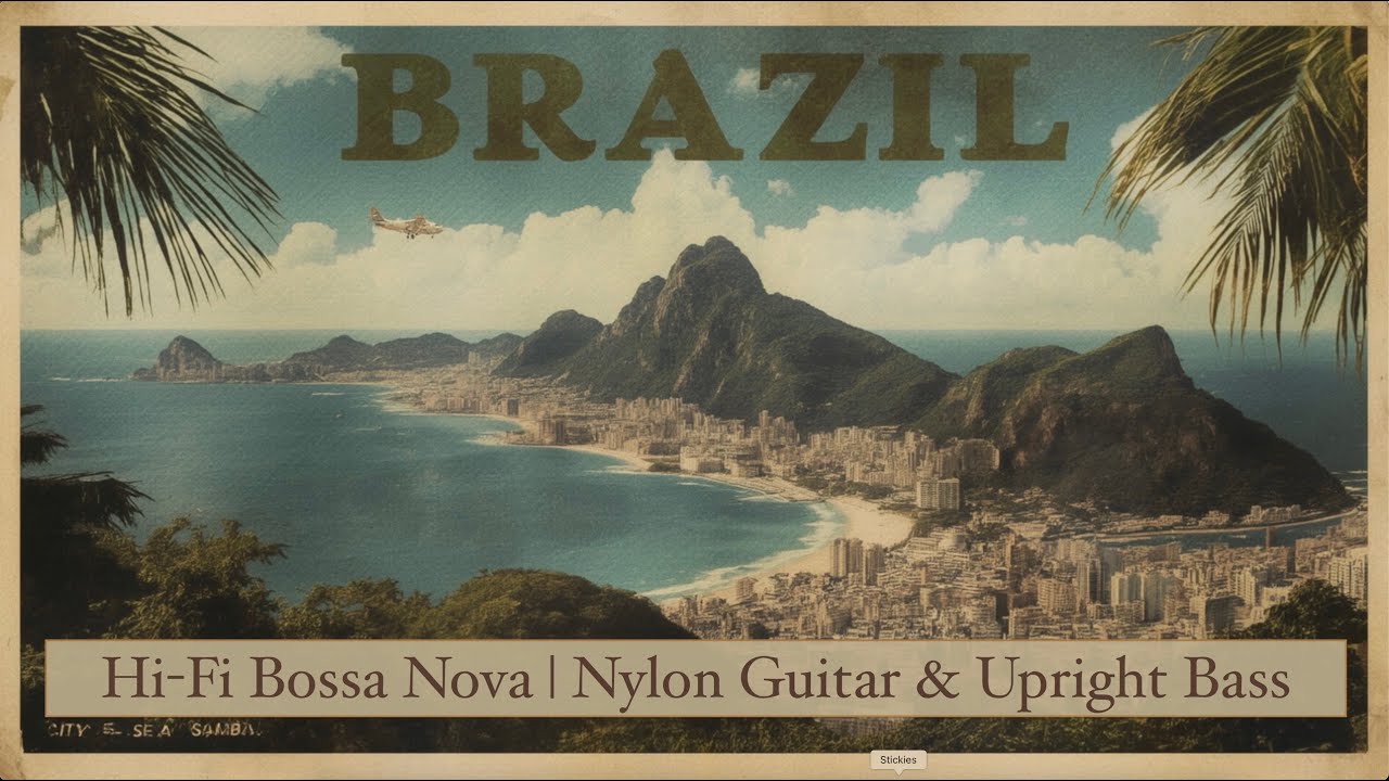Vintage Bossa Nova Acoustic Jazz Guitar &ndash; 1960s Copacabana Brazil Instrumentals For Focus Study Ep8