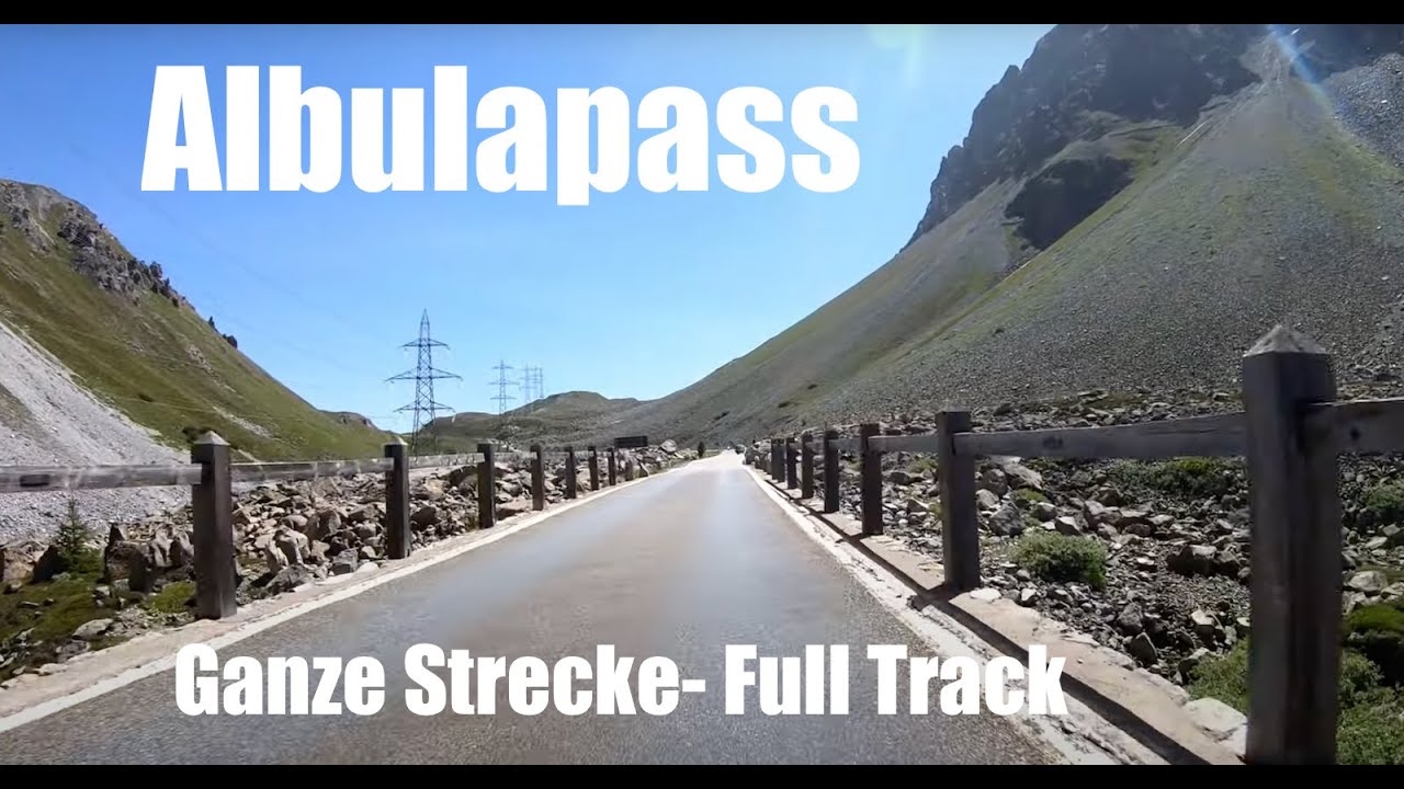 Albulapass Switzerland - Full Lenght Ride in 4K (Harley Davidson)