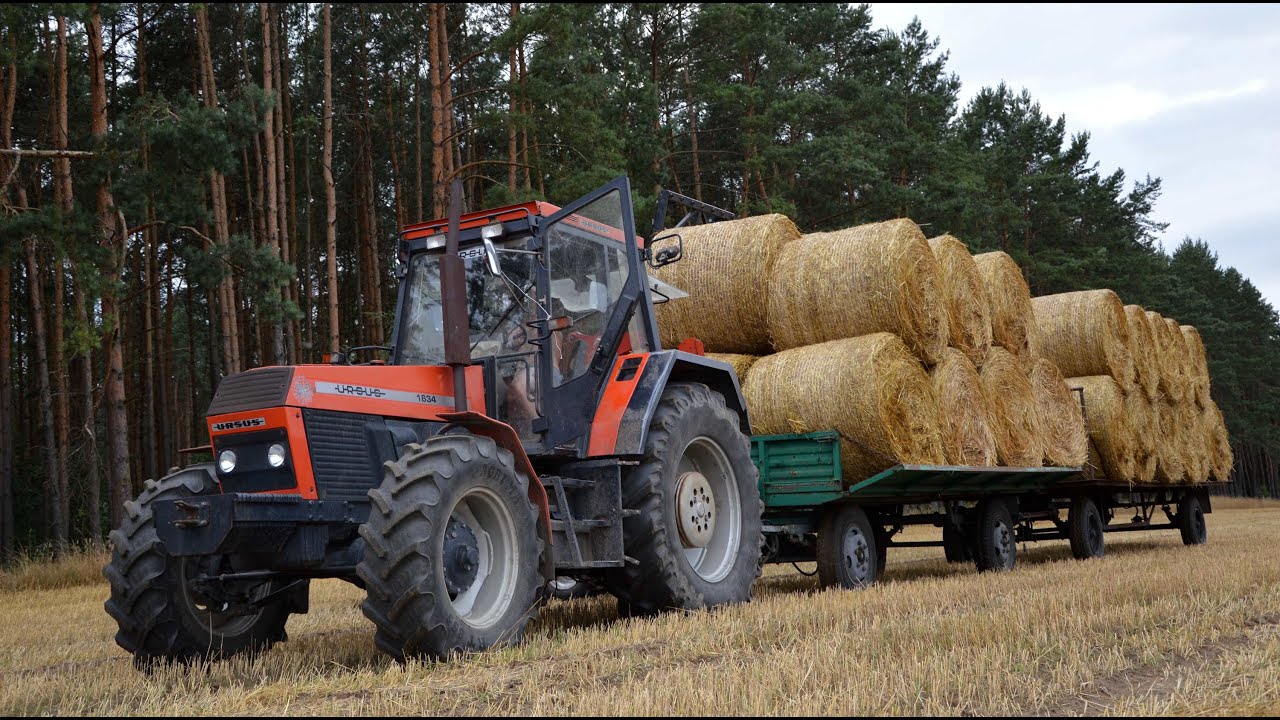 Prasowanie, zwożenie i układanie słomy 2013 [Full HD] Deutz-Fahr / New Holland / Schaffer / Ursus