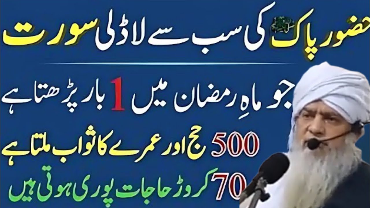 Nabi Pak ﷺ Ki Ladli Surah | Ramzan Mein Ye Surah Lazmi Padho – Part 2 | Peer Zulfiqar Naqshbandi