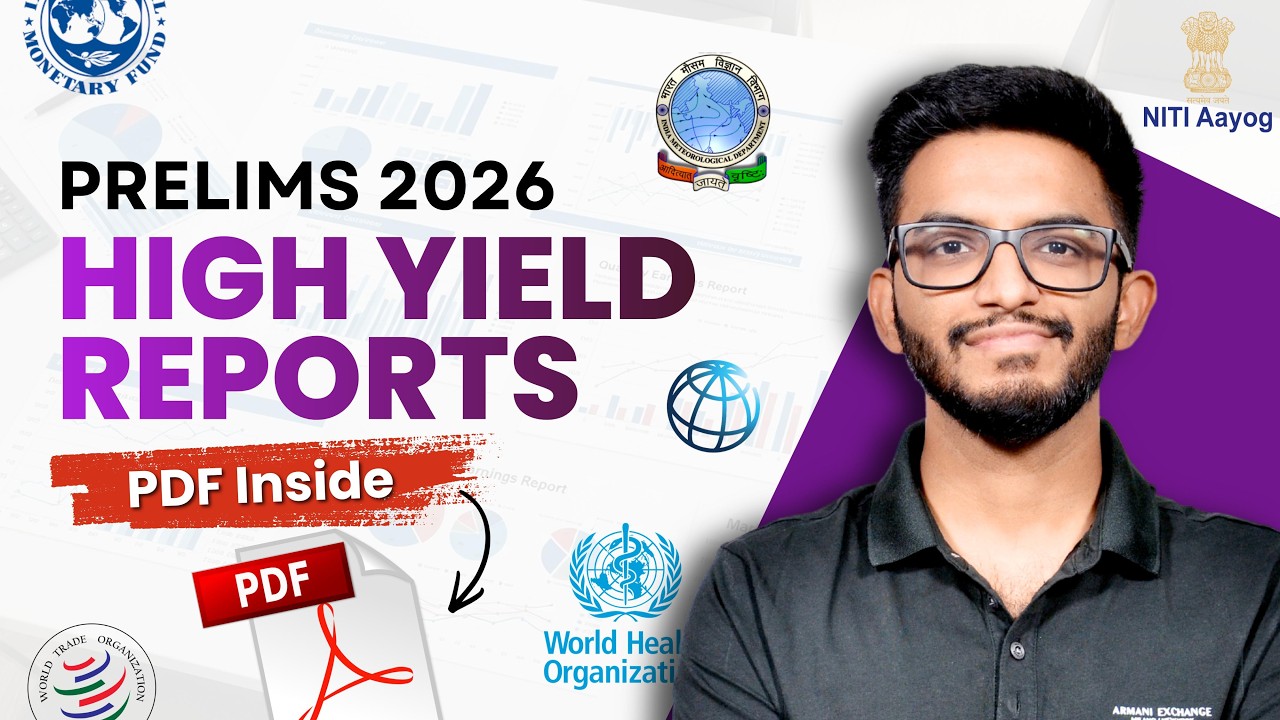 Reports in News: UPSC Prelims 2026 (15-Min Smart Revision)
