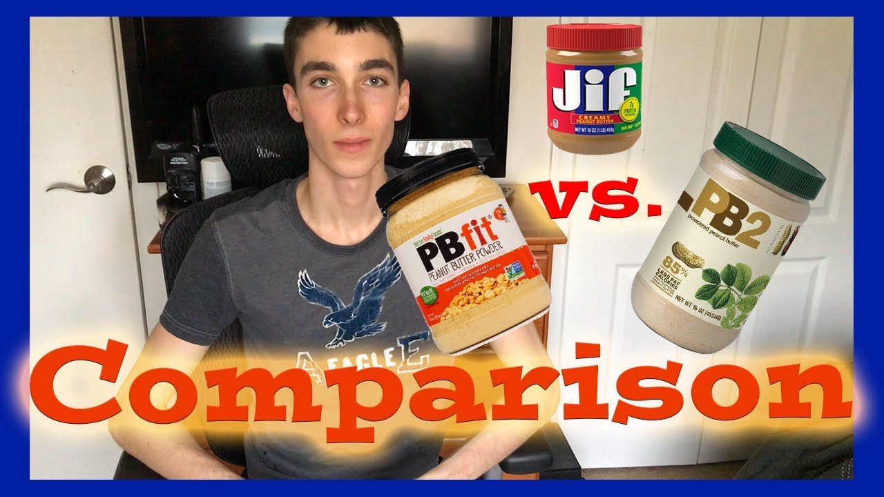 Comparison: PBfit vs. PB2 (Powdered Peanut Butters)
