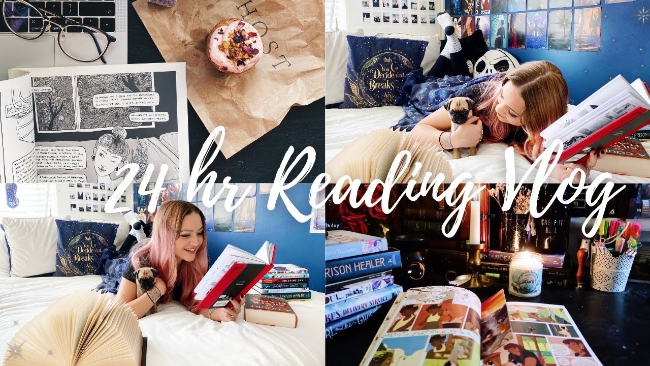 24HR Readathon🕯 | getting a puppy, I read 5 books, new glasses & more!