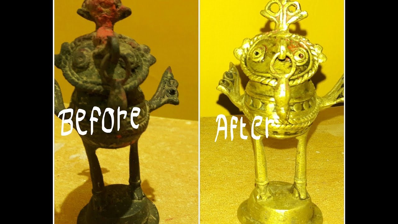 How To Clean Brass || At Home Easy Way|| Clean Brass with Household items