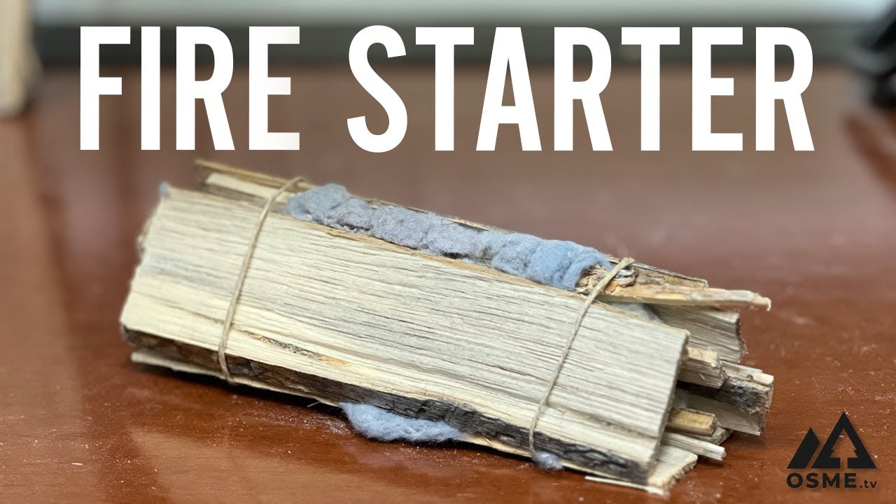 Dryer Lint Tinder Roll | How to Make a Fire Starter | Homemade Fire Starter