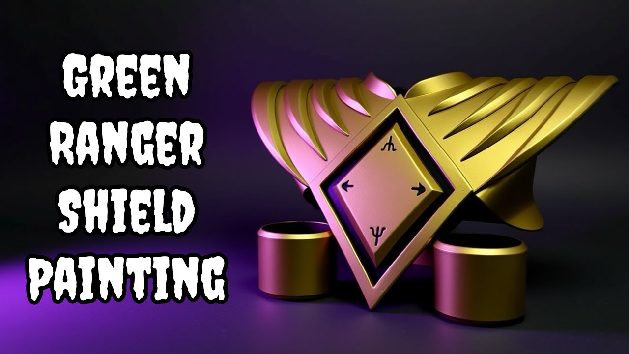How to make a Green Ranger Shield - Painting