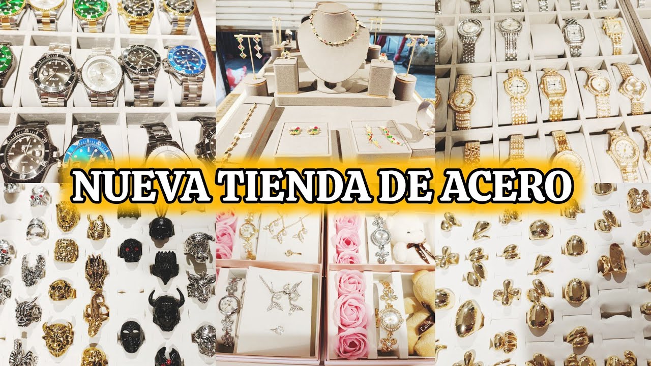 Nueva tienda de anillos, reloj, pulseras de piedra, aretes y mucha joyería en acero premium #nayech