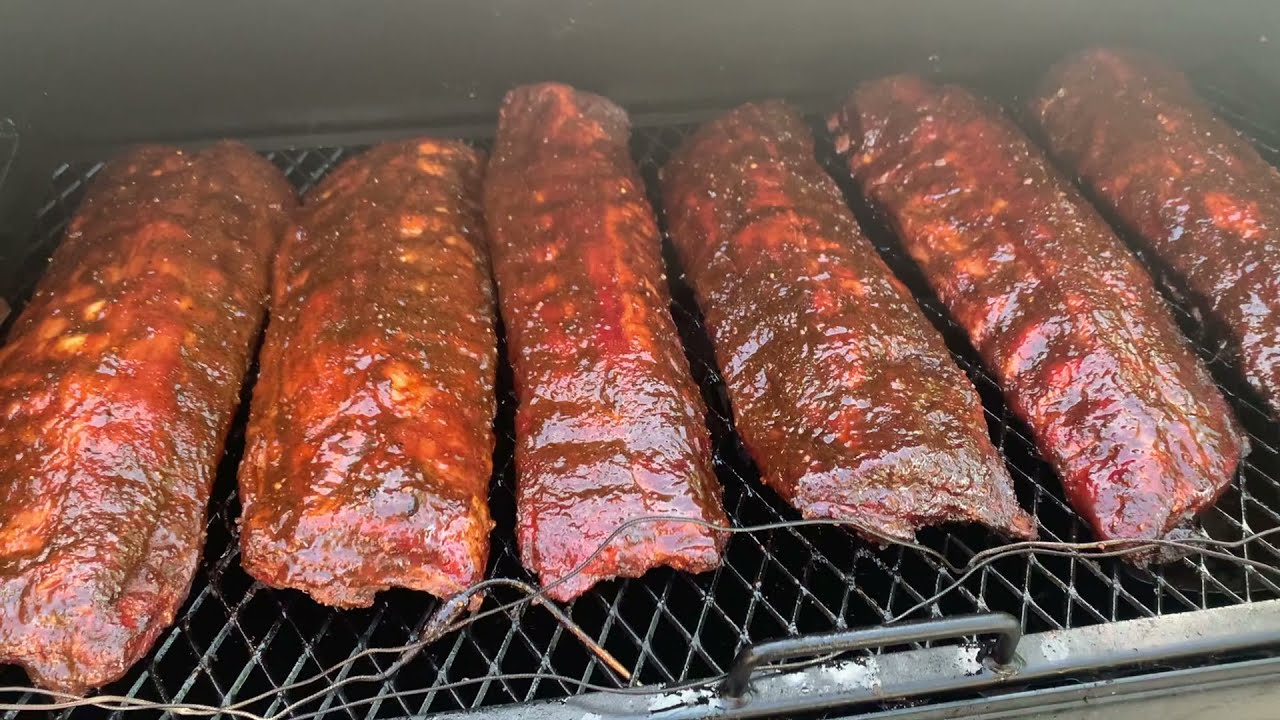 6 Racks of Ribs on Char-griller Grand Champ done 3 ways: 321, 411, & 6  Lets see what is better?