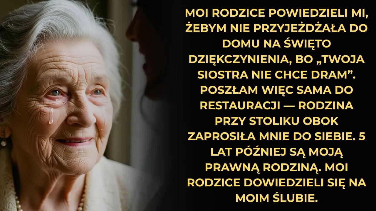 „Nie wracaj do domu, siostra cię tu nie chce”, rzekli rodzice — Wiele lat później na moim ślubie...