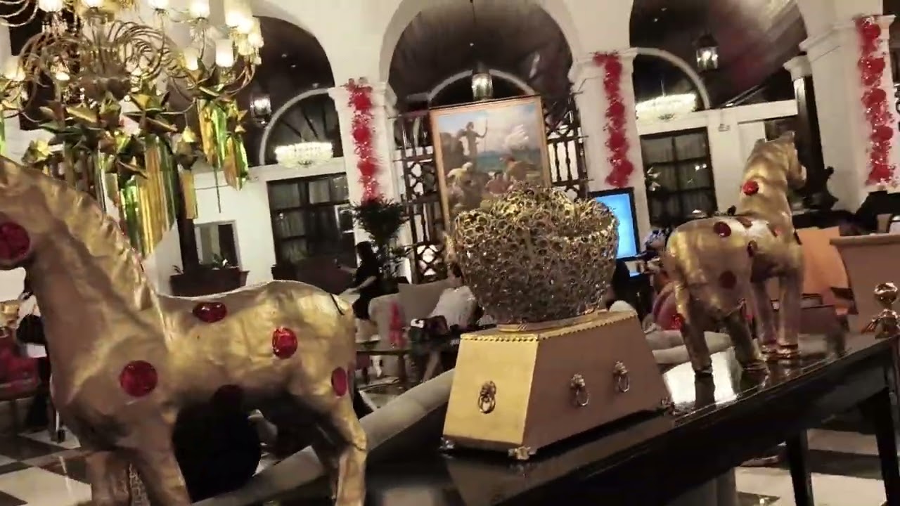 The Manila Hotel lobby display for Chinese Lunar New Year 2026