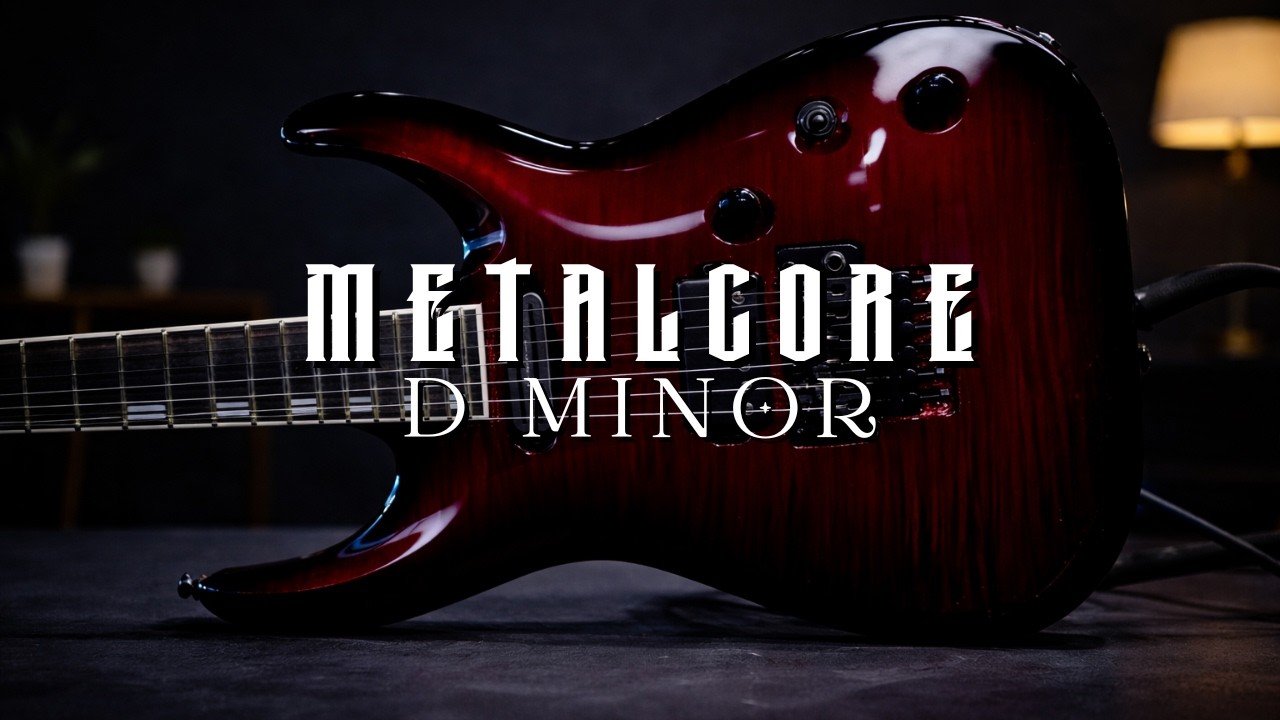 Symphonic Metalcore Guitar Backing Track In D Minor | Cursed Flower