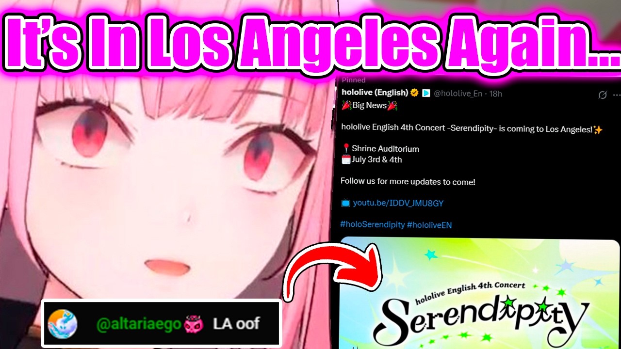 Calli Reacts To The HoloEN Concert Being In Los Angeles Again