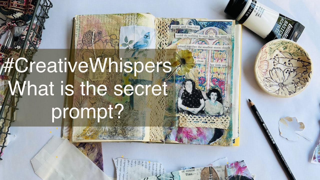 ✨Altered Book, Art Journal Game, Secret Prompt and MY Guess