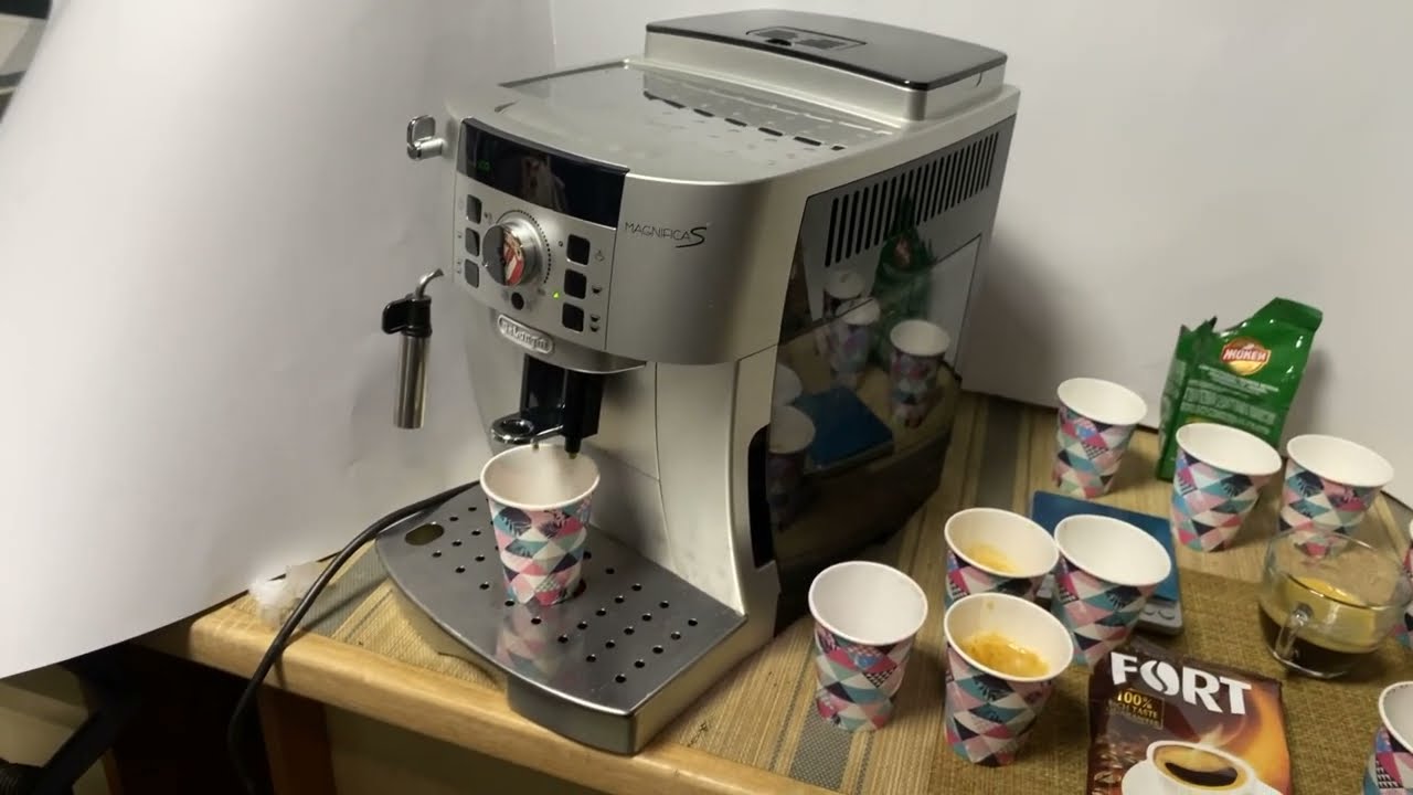 Молотый кофе в Delonghi Magnifica S. Сравнение с зерновым. Тест вкуса. Кофе Жокей и Форт.