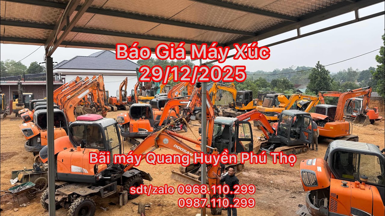 Торговая площадка Quang Huyen Machinery Yard - Прайс-лист на строительную технику - 29 декабря 20...